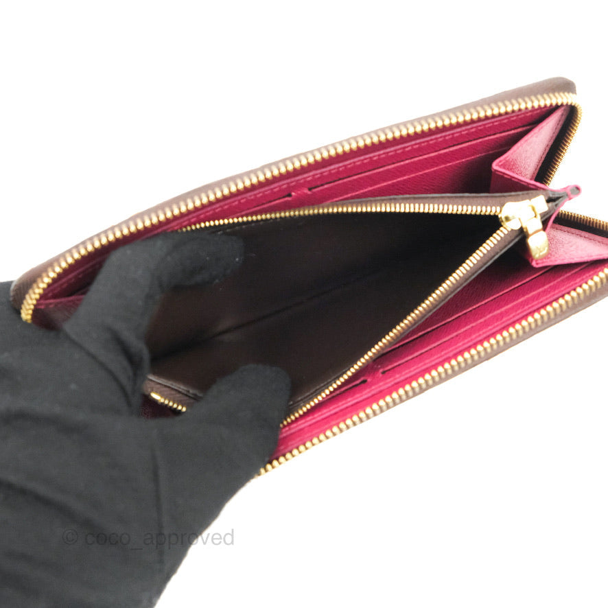 Louis Vuitton Clémence Wallet Monogram Canvas Fuchsia