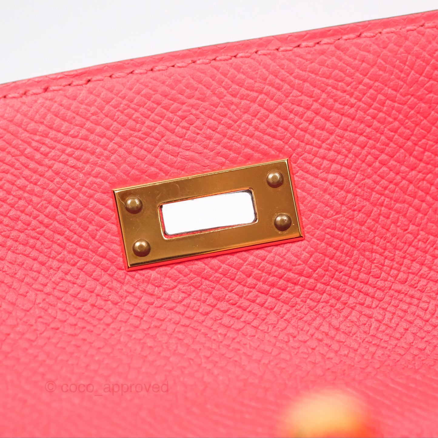 Hermès Kelly 25 Sellier Rose Jaipur Epsom Gold Hardware