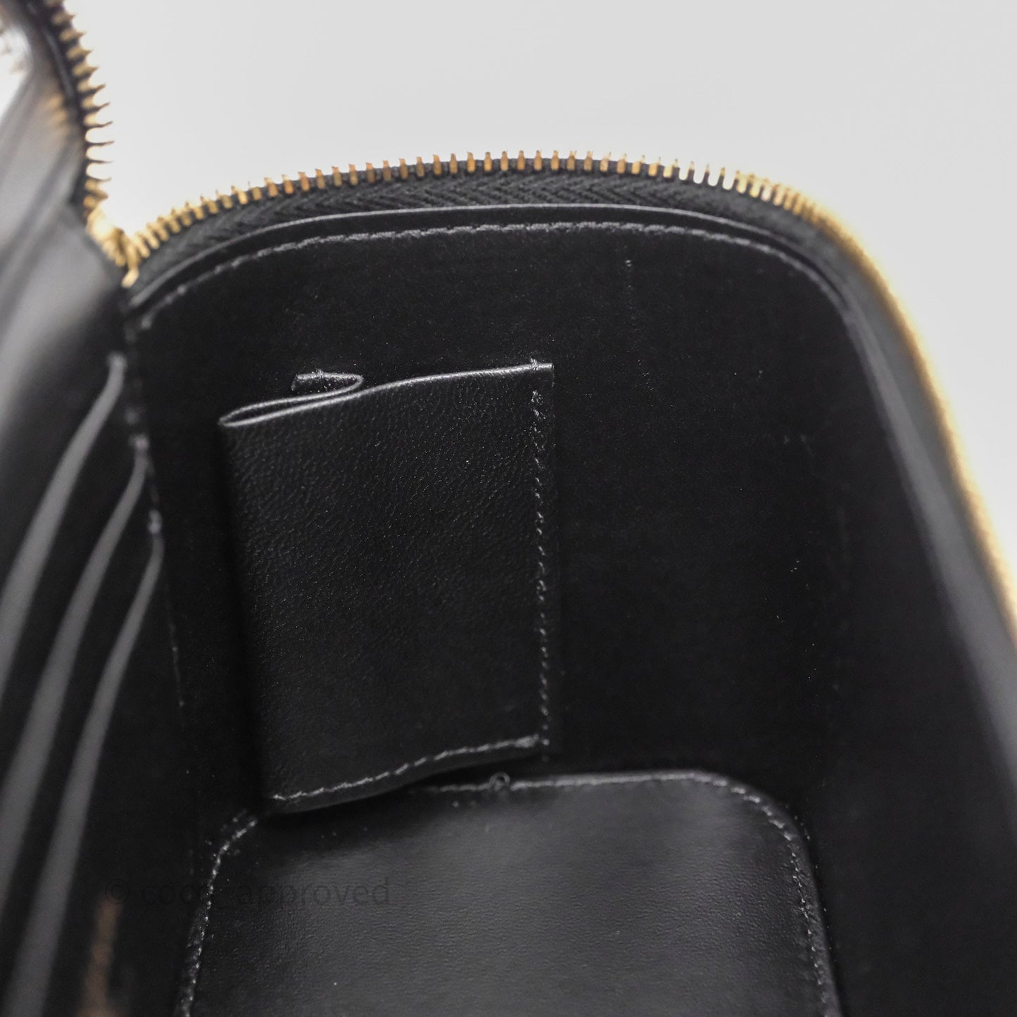 Chanel Vanity Rectangular Metal Top Handle Black Lambskin Aged Gold Hardware