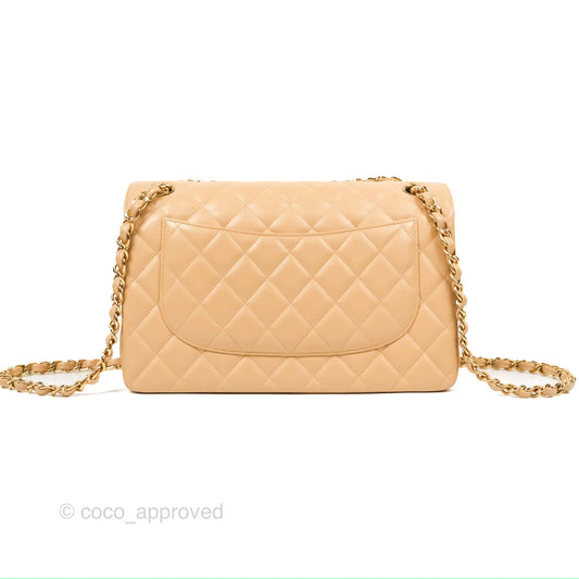 Chanel Jumbo Double Flap Beige Caviar Gold Hardware⁣⁣