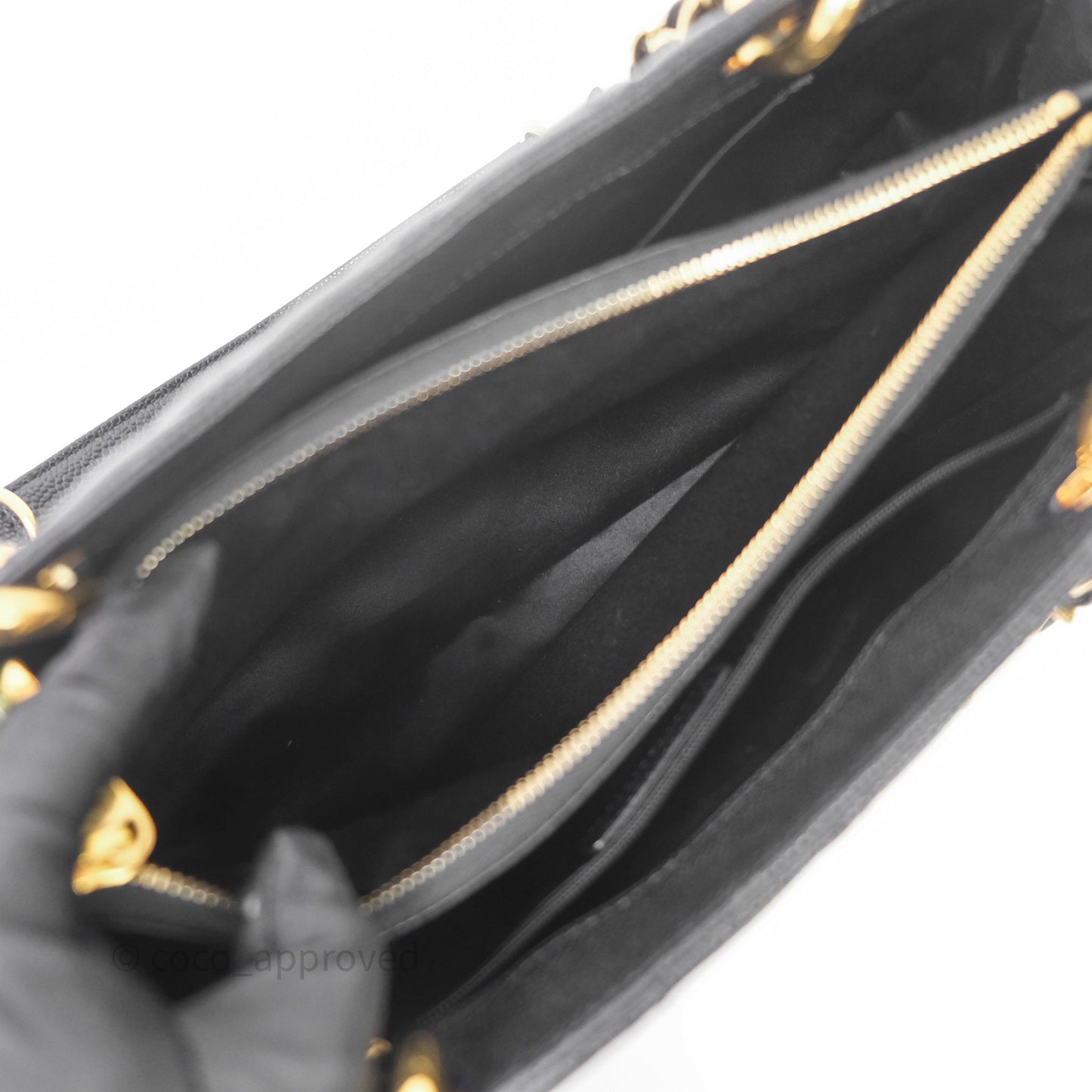 Chanel GST Black Caviar Gold Hardware