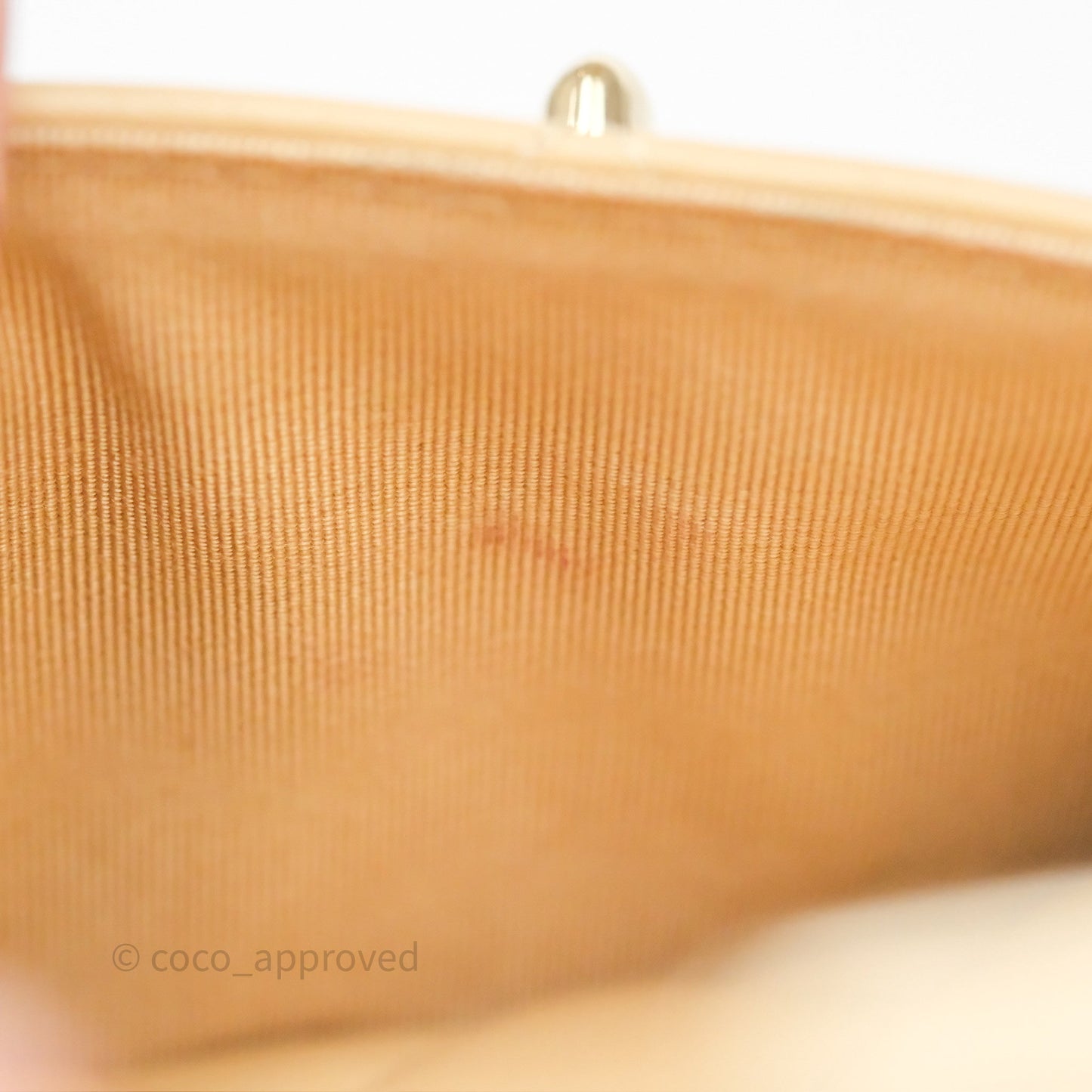 Chanel Coco Vintage Camera Case Beige Calfskin Gold Hardware