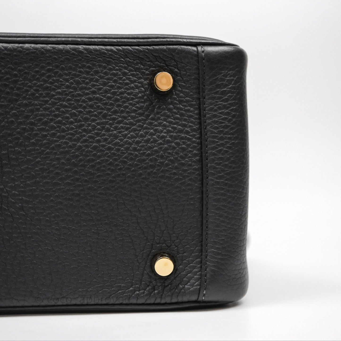 Hermes Lindy 26 Black Noir 89 Clemence Gold Hardware