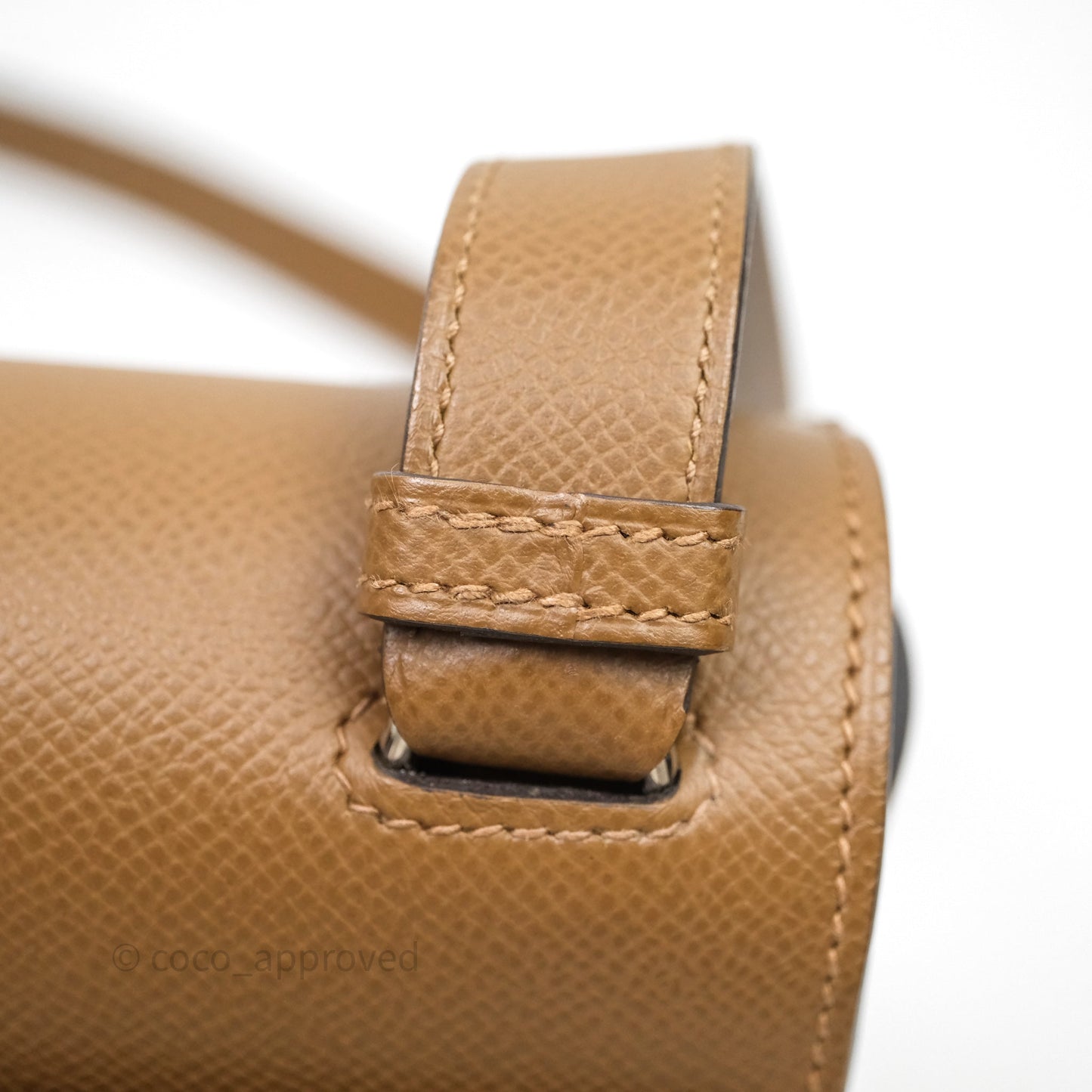 Hermès Della Cavalleria Mini Bag Alezan 3G Epsom Palladium Hardware