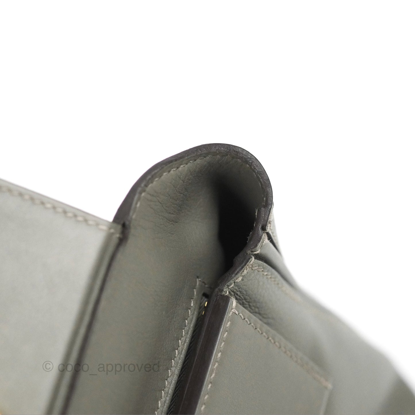 Hermès 24/24 21 Mini Gris Meyer 0L Evercolor/Swift Gold Hardware