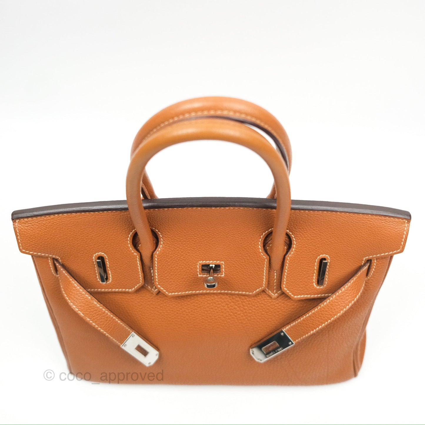Hermès Birkin 30 Retourne Gold Clemence Palladium Hardware