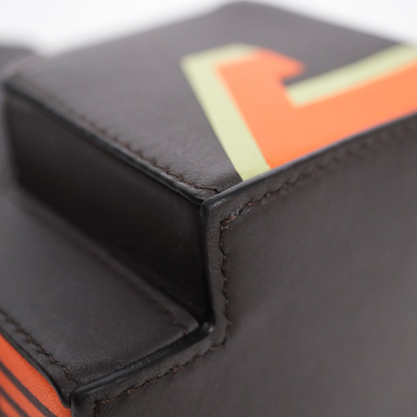 Loewe x Louis Wain Futurist Cat Clutch in Dark Taupe Classic Calfskin