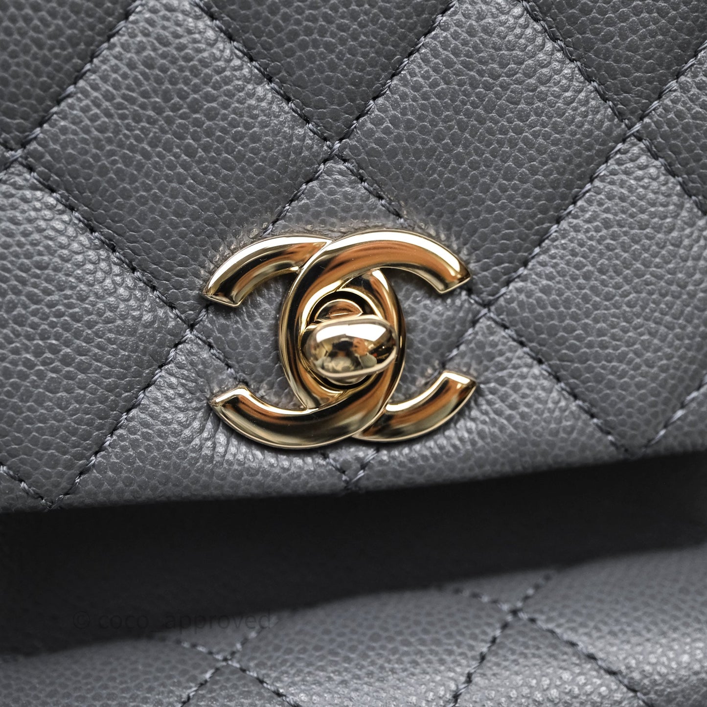 Chanel Small Duma Backpack Dark Grey Caviar Gold Hardware 23K