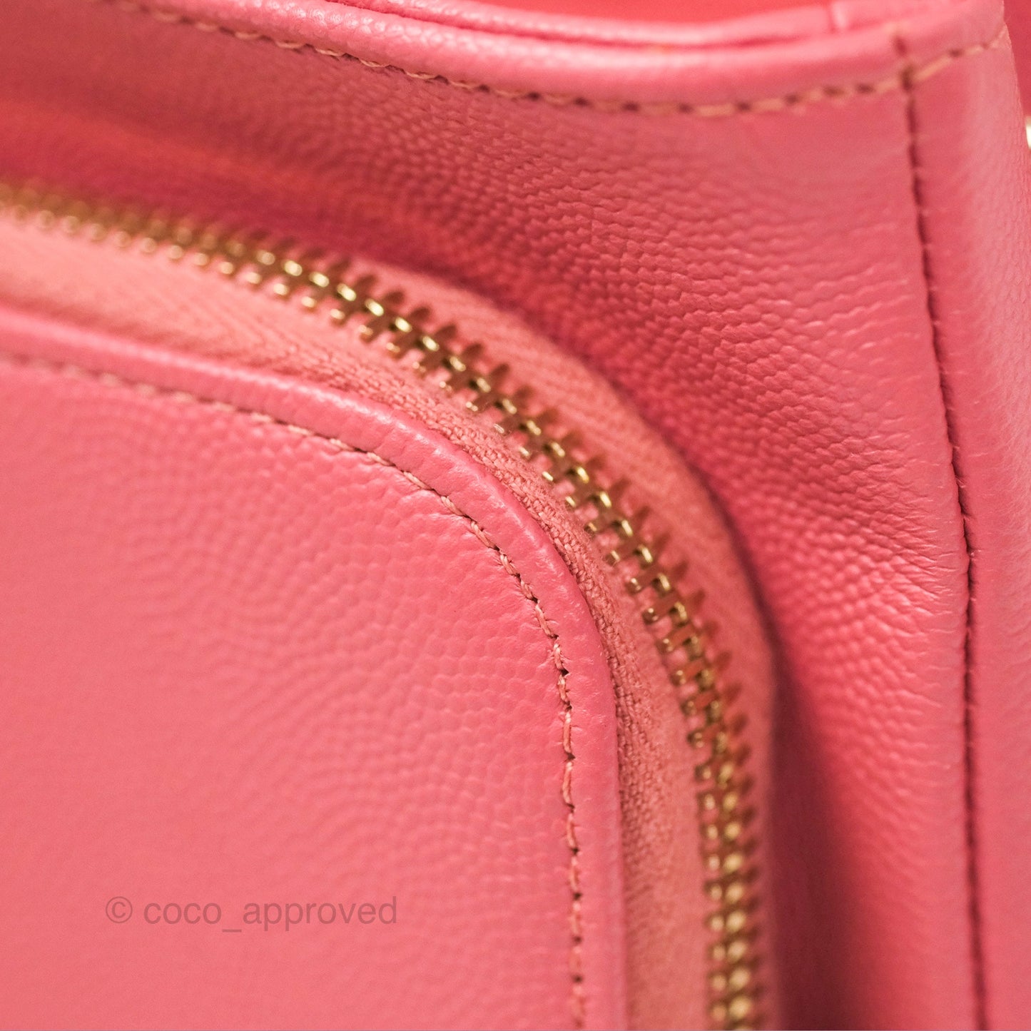 Chanel Quilted Medium Business Affinity Flap Pink Caviar Gold Hardware
