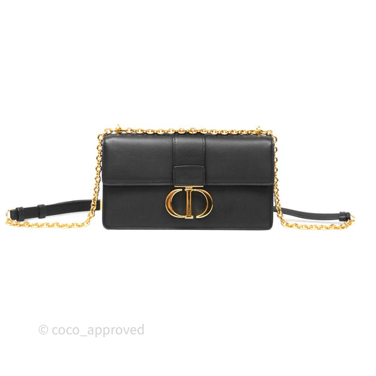 Christian Dior 30 Montaigne East-West Chain Bag Black