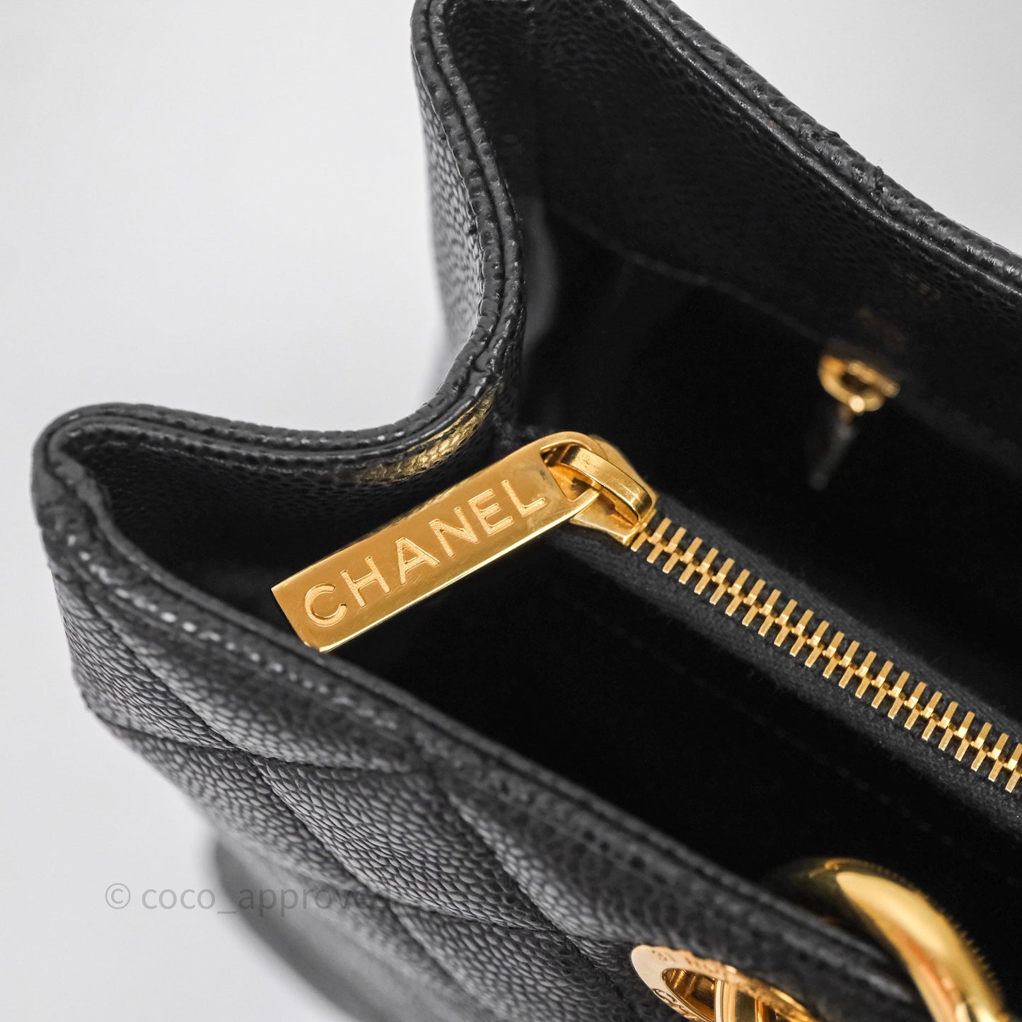 Chanel GST Black Caviar Gold Hardware