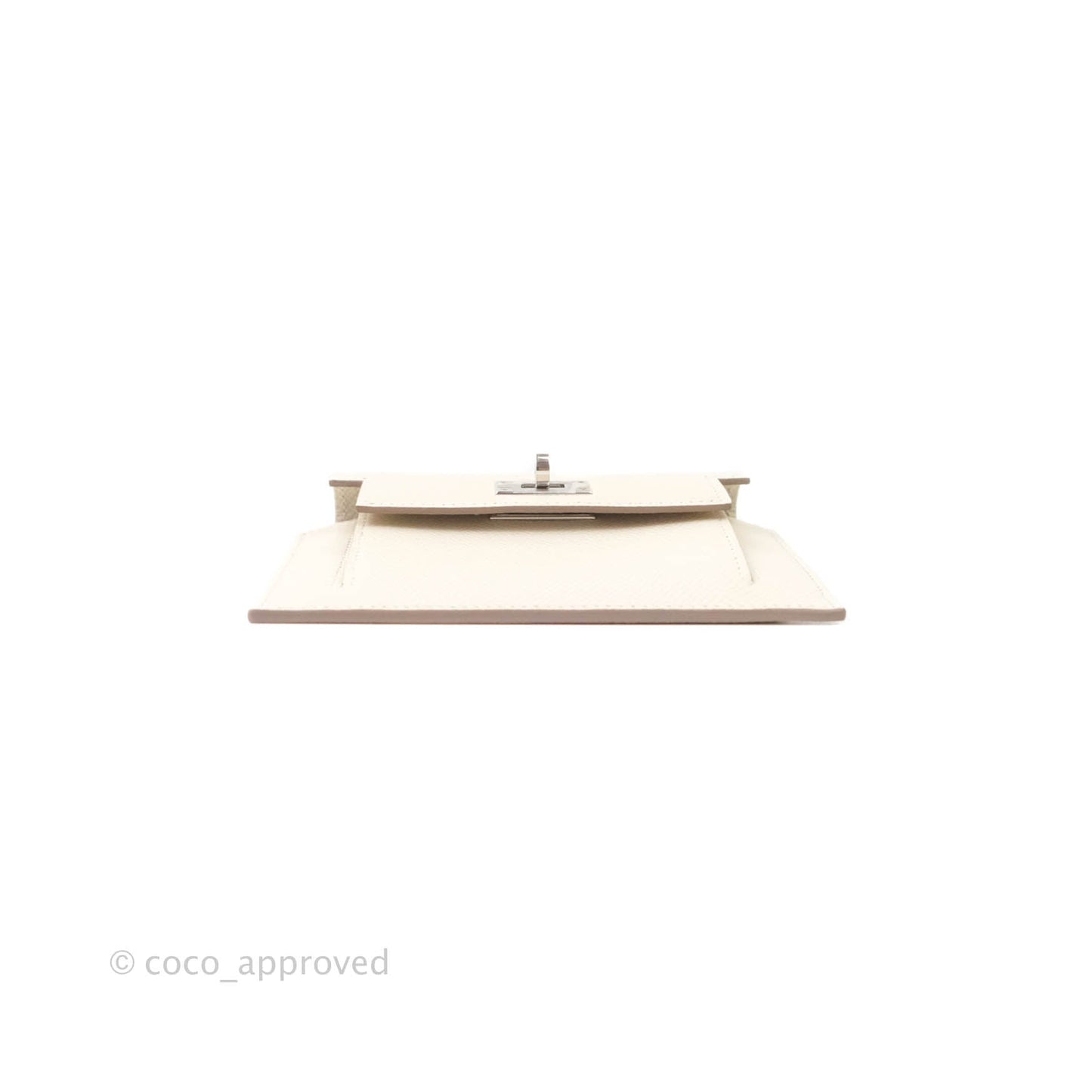 Hermès Kelly Pocket Compact Wallet Epsom Cream