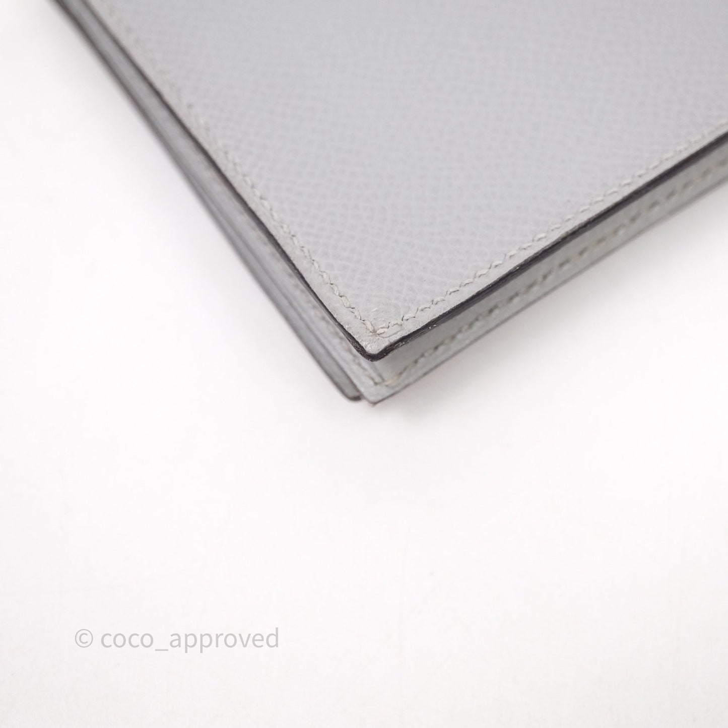 Hermès Bearn Long Wallet Gris Epsom Palladium Hardware