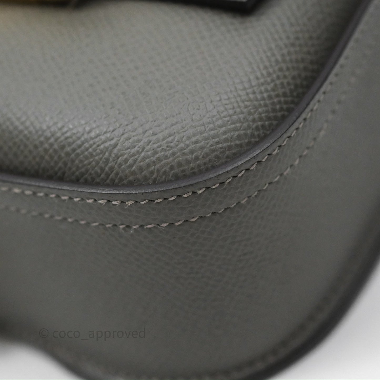 Hermès Della Cavalleria Mini Bag Gris Meyer 0L Epsom Gold Hardware