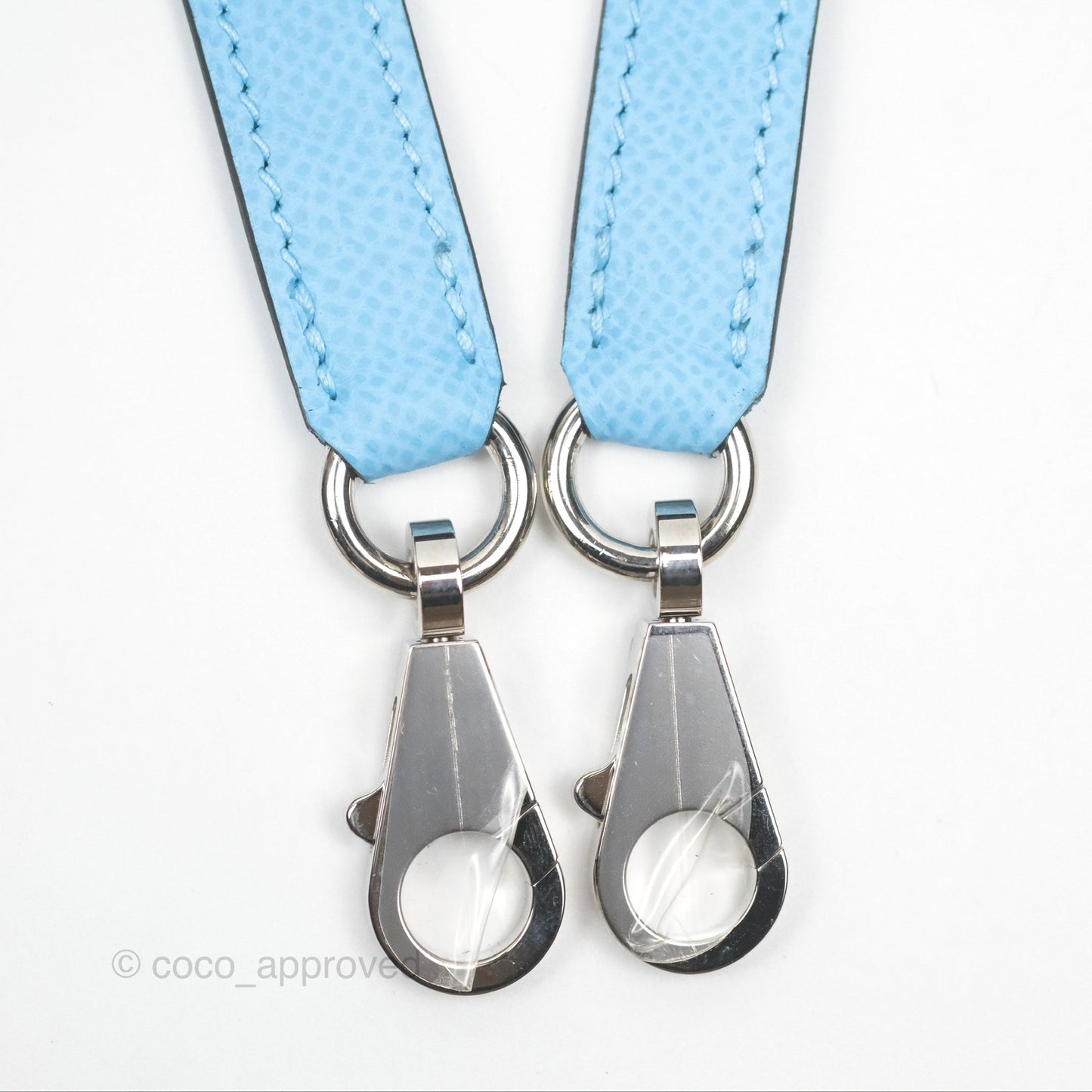 Hermès Sellier Kelly 28 Celeste 7N Epsom Palladium Hardware