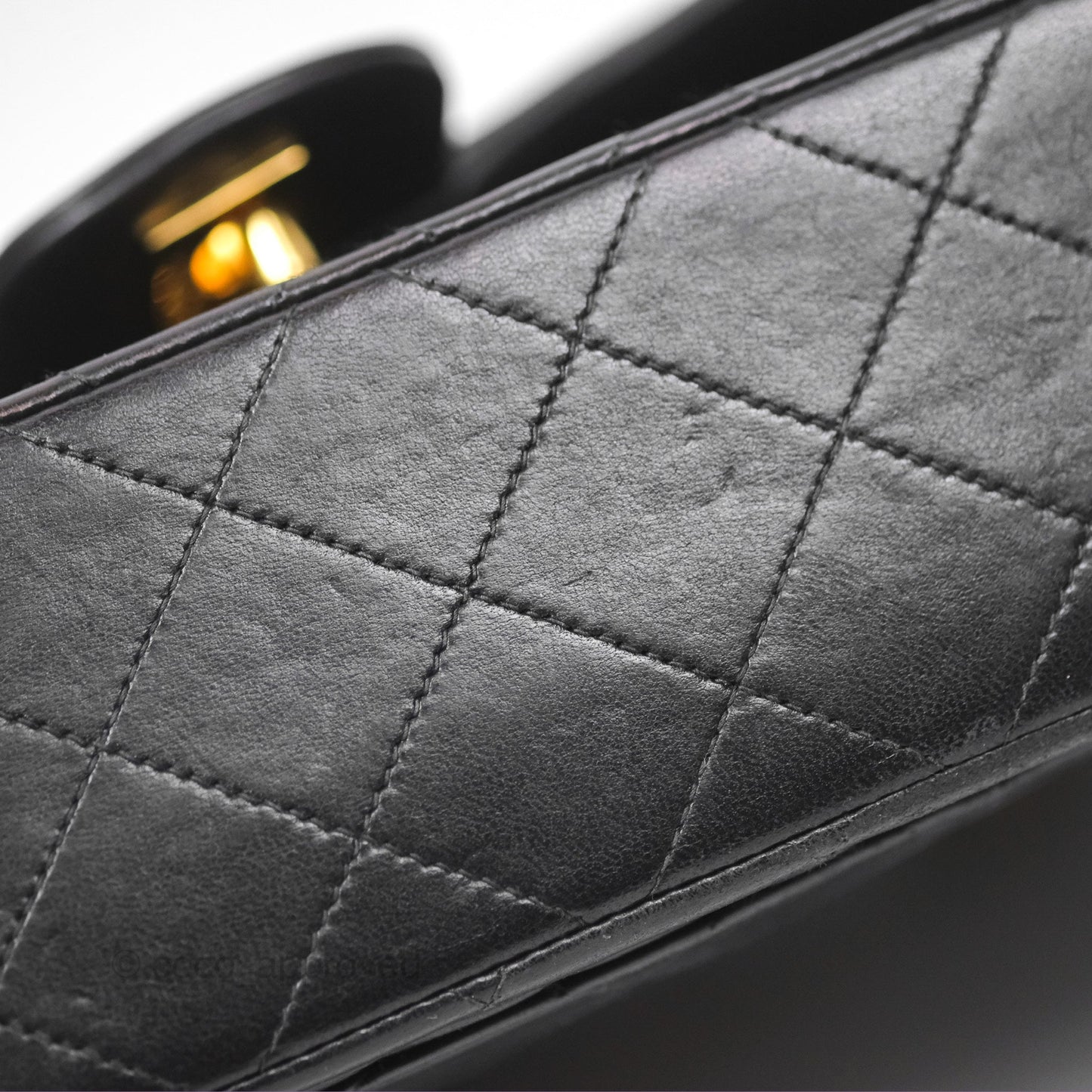 Chanel Classic Vintage Small Flap Black Lambskin 24K Gold Hardware