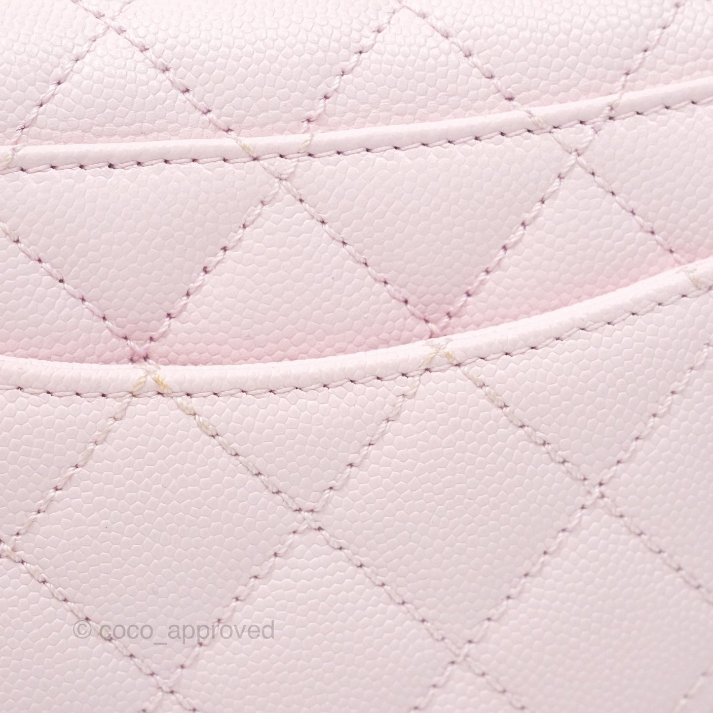 Chanel Mini Coco Handle Quilted Light Pink Caviar Gold Hardware