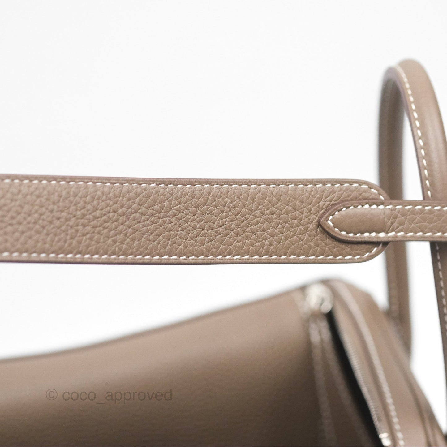 Hermès Lindy 26 Clemence Etoupe 18 Palladium Hardware