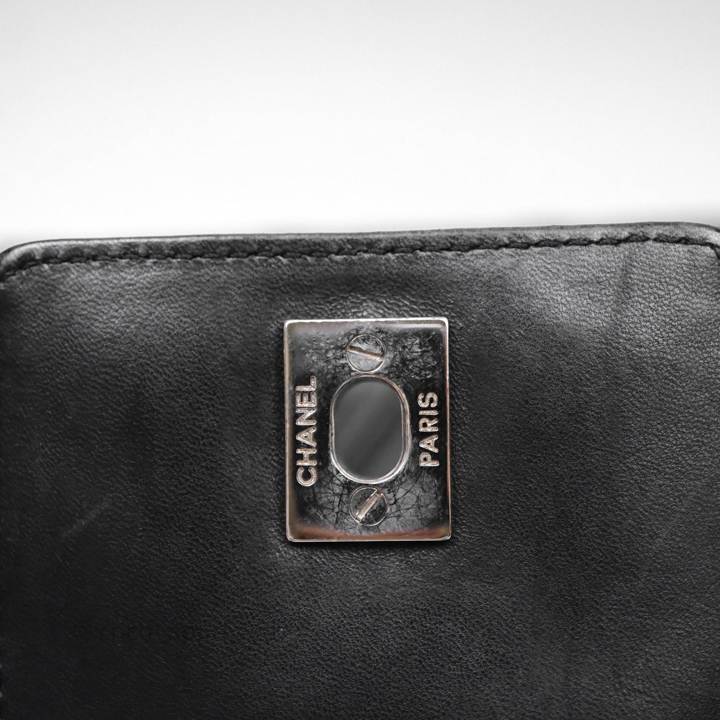 Chanel Vintage Quilted Kelly Waffle Bag Silver Hardware