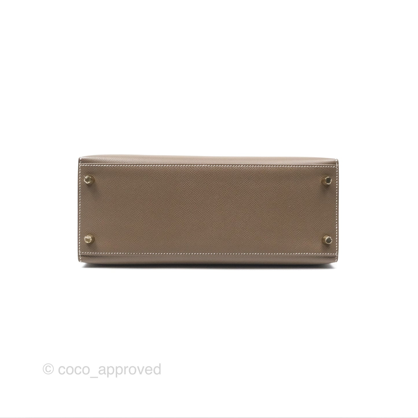 Hermès Kelly Sellier 28 Etoupe 18 Epsom Gold Hardware