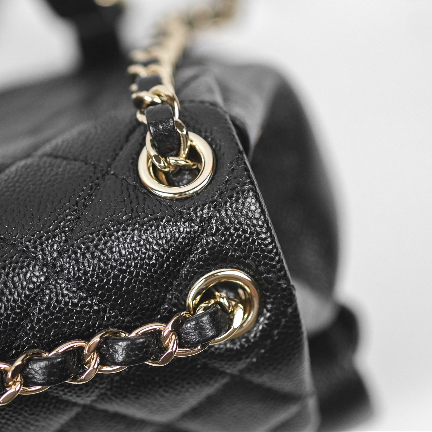 Chanel Duma Backpack Small Black Caviar Gold Hardware