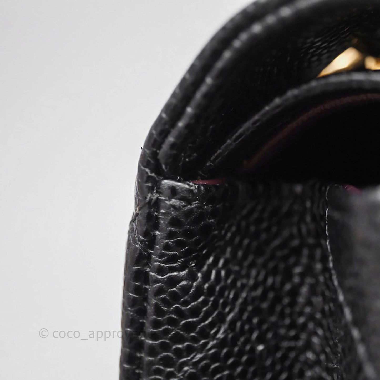 Chanel Classic M/L Medium Flap Quilted Black Caviar Gold Hardware