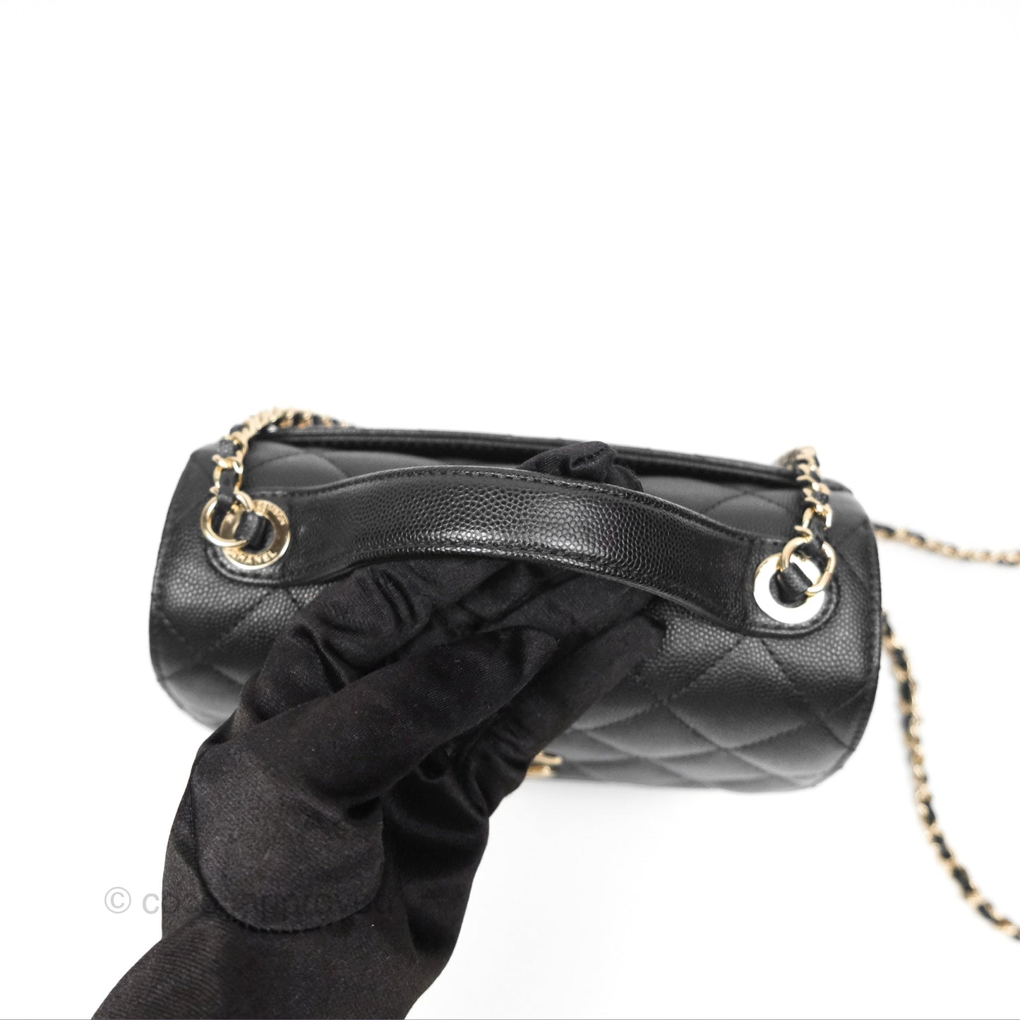 Chanel Quilted Small Business Affinity Flap Black Caviar Gold Hardware