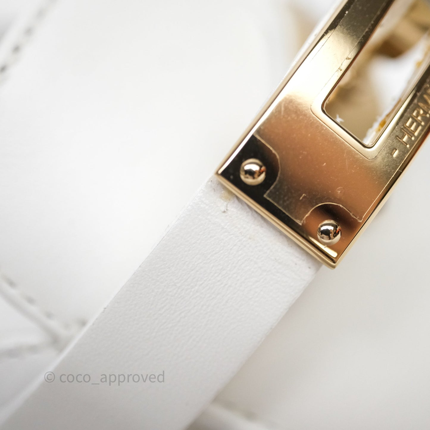 Hermès Oz Velvet Mules White Calfskin Gold Hardware Size 36.5