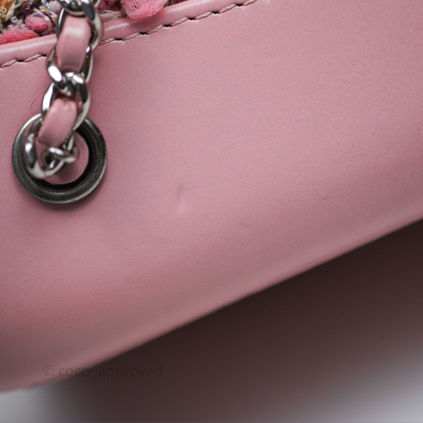 Chanel Gabrielle Small Backpack Pink Tweed Aged Calfskin