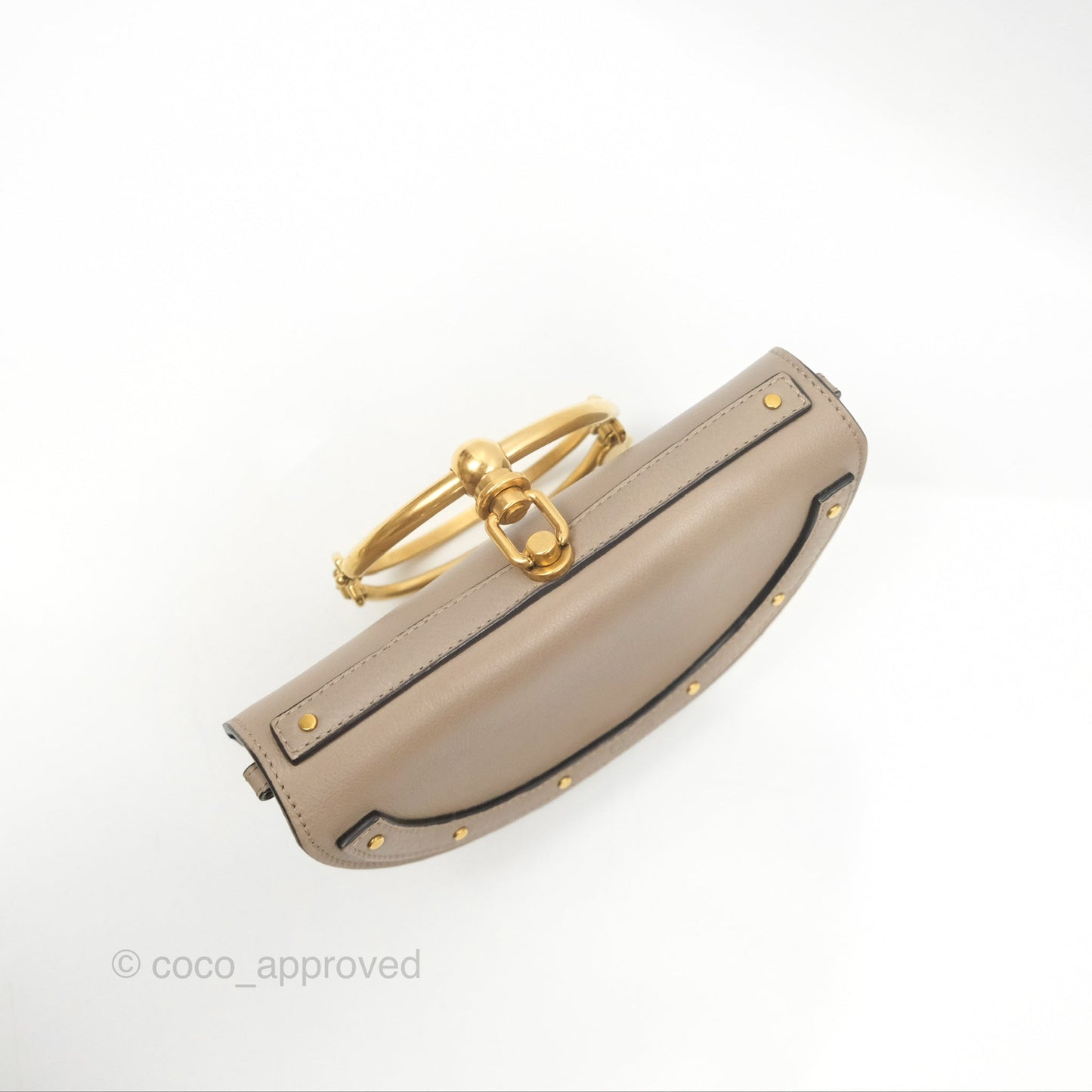 Chloé Nile Minaudière Bracelets Bag Motty Grey Calfskin