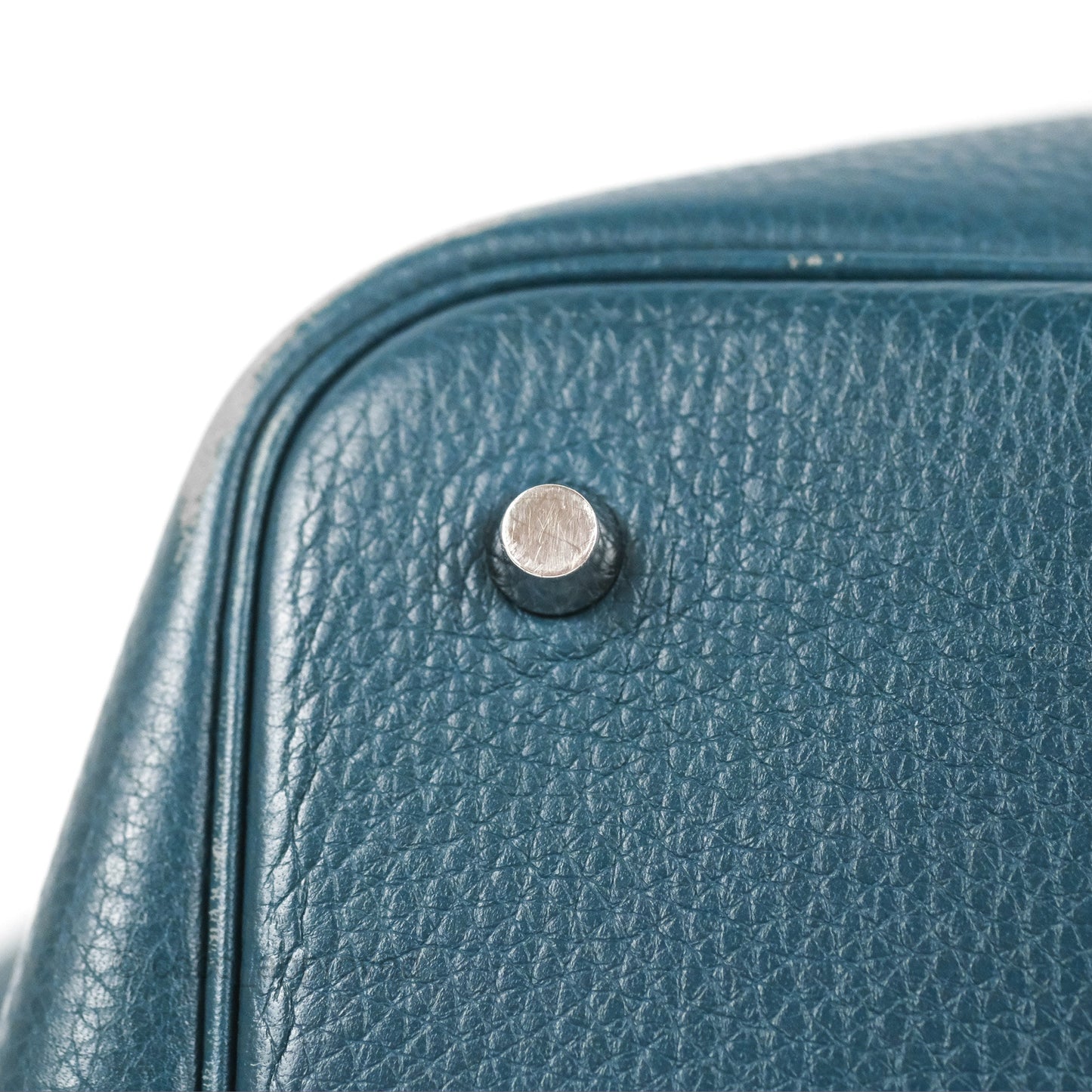 Hermès Picotin 22 Vert Bosphore Clemence Silver Hardware