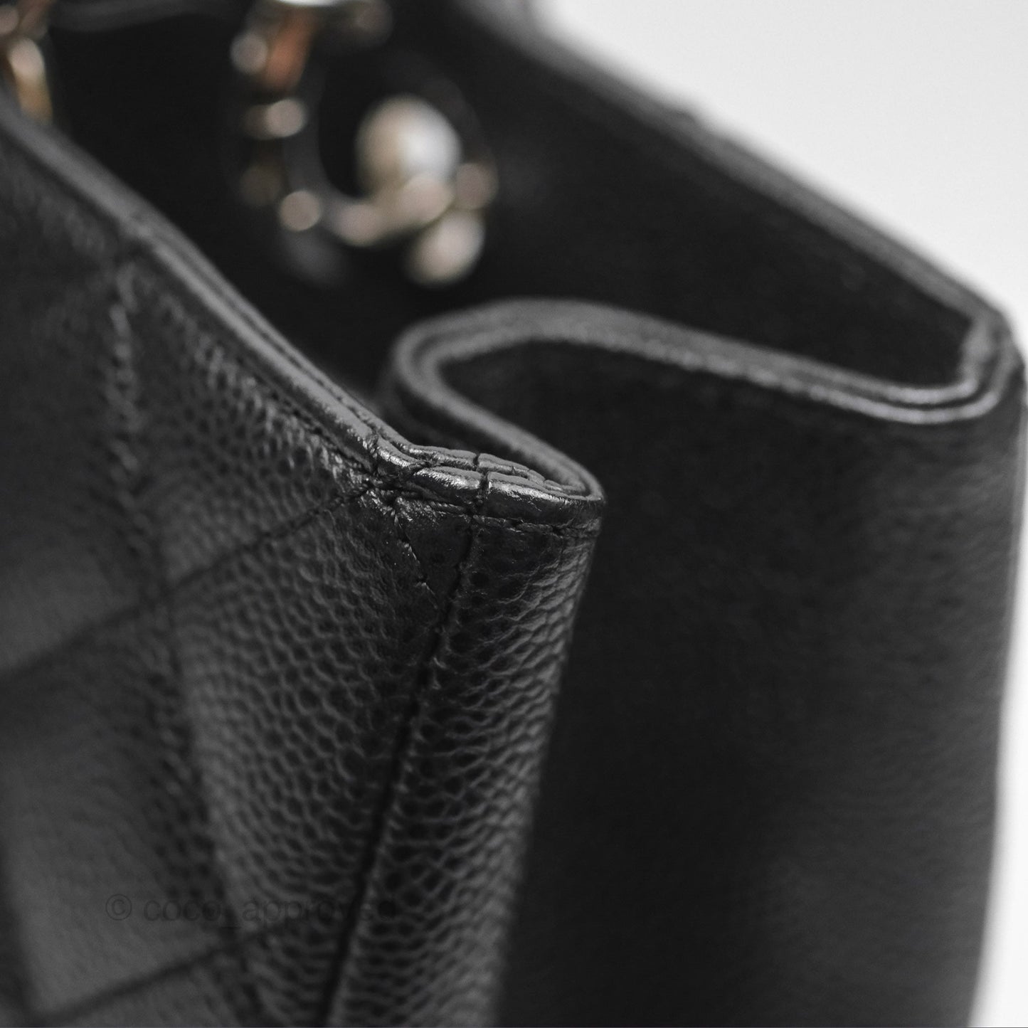 Chanel GST Black Caviar Silver Hardware