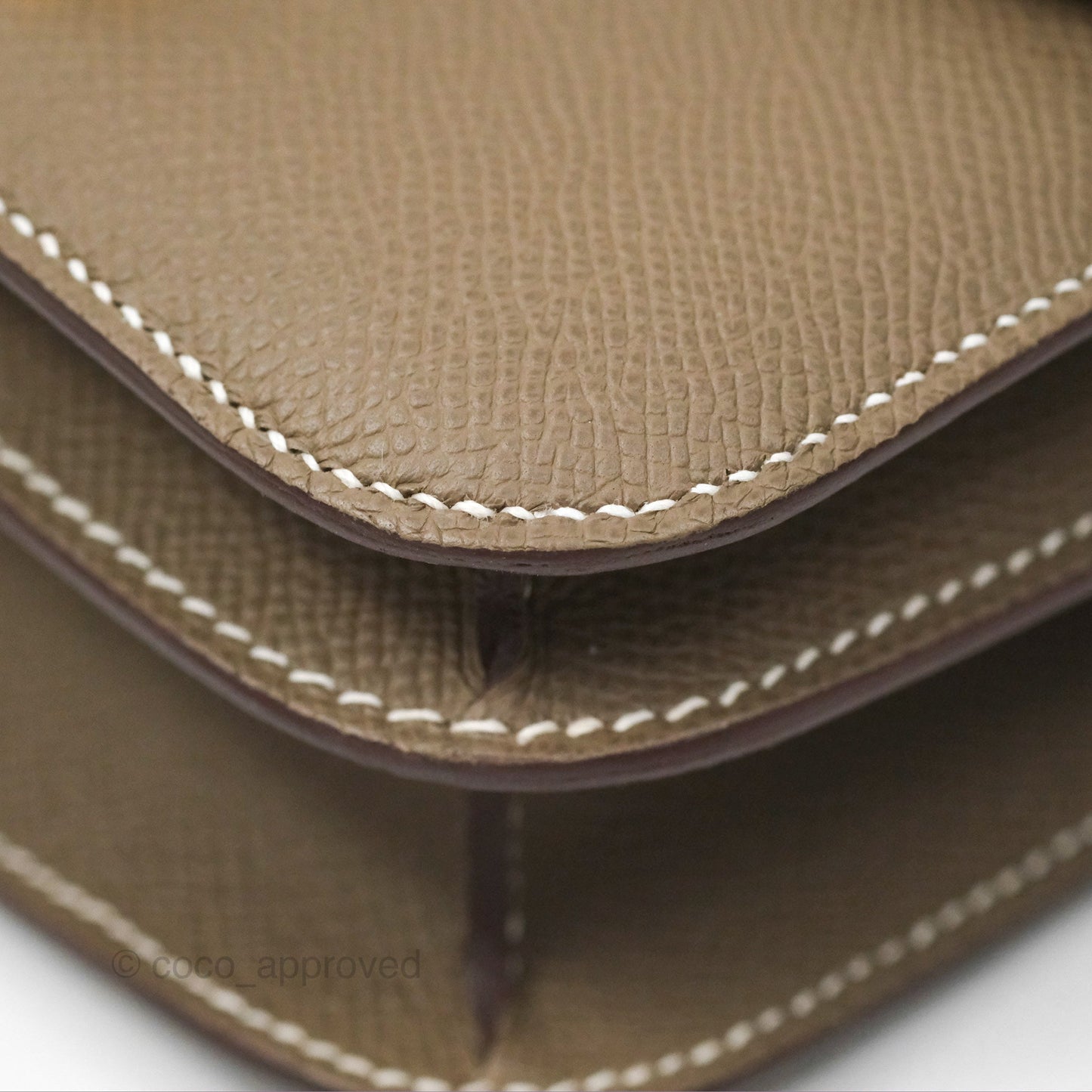 Hermès Constance Mini 18cm Mirror Etoupe Epsom Rose Gold Hardware