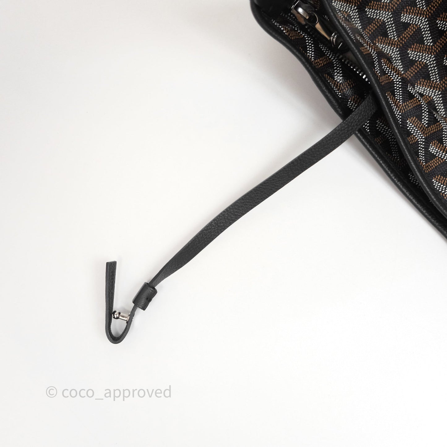 Goyard Bohème Hobo Bag Black Goyardine Canvas