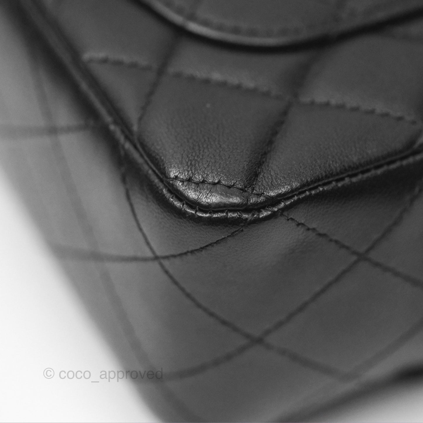 Chanel Mini Rectangular Quilted Black Lambskin Gold Hardware