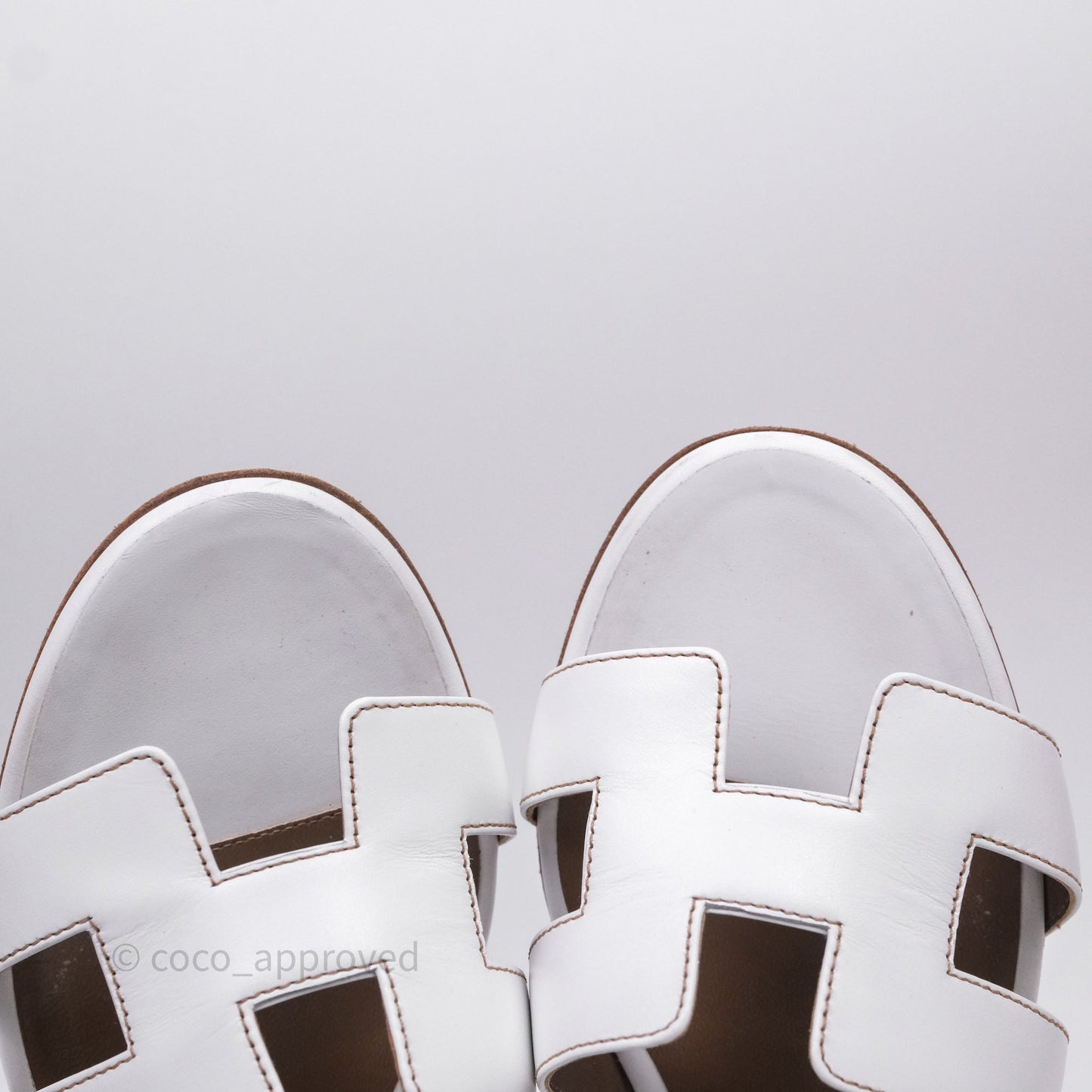 Hermes Oasis Sandal in White Size 37
