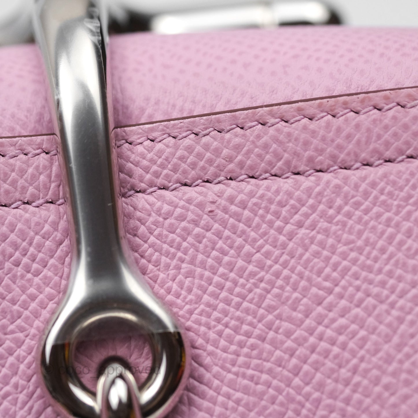 Hermès Della Cavalleria Mini Bag Mauve Sylvestre X9 Epsom Palladium Hardware