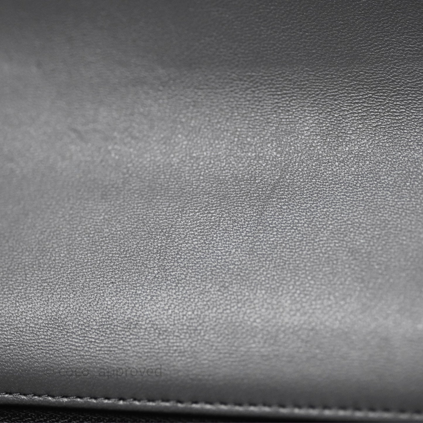 Chanel Top Handle Mini Rectangular Flap Grey Lambskin Gold Hardware