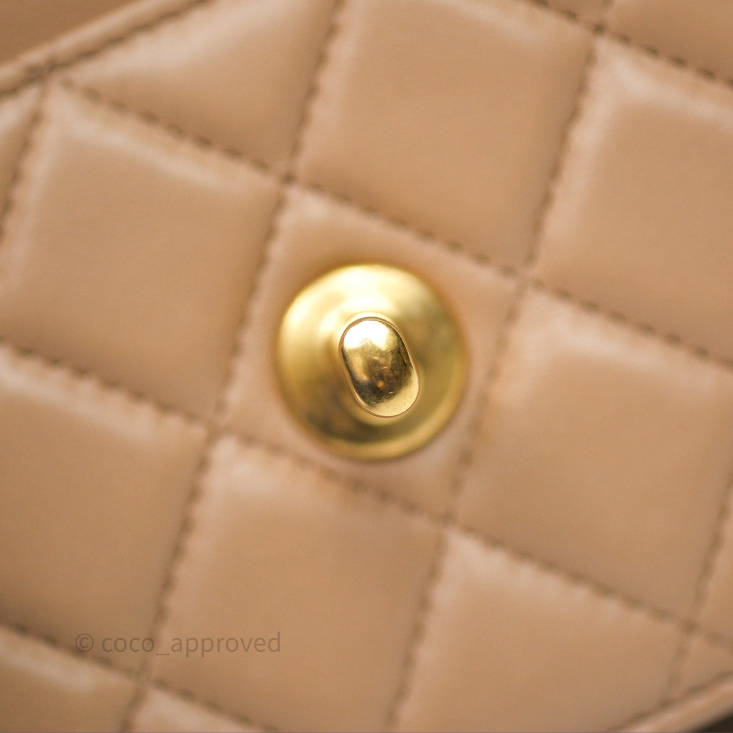 Chanel All Slide Wallet on Chain WOC Adjustable Chain Quilted Beige Lambskin