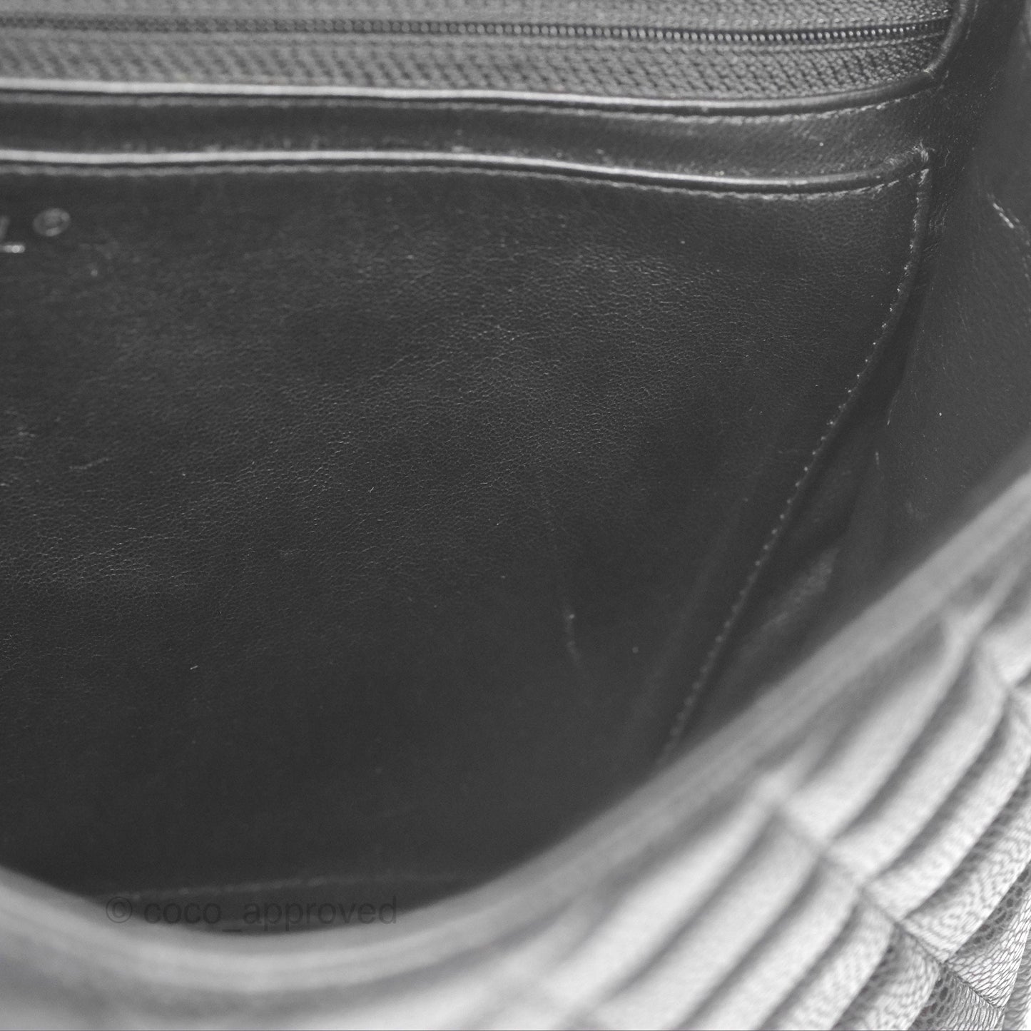 Chanel Quilted Maxi Single Flap Black Caviar Silver Hardware