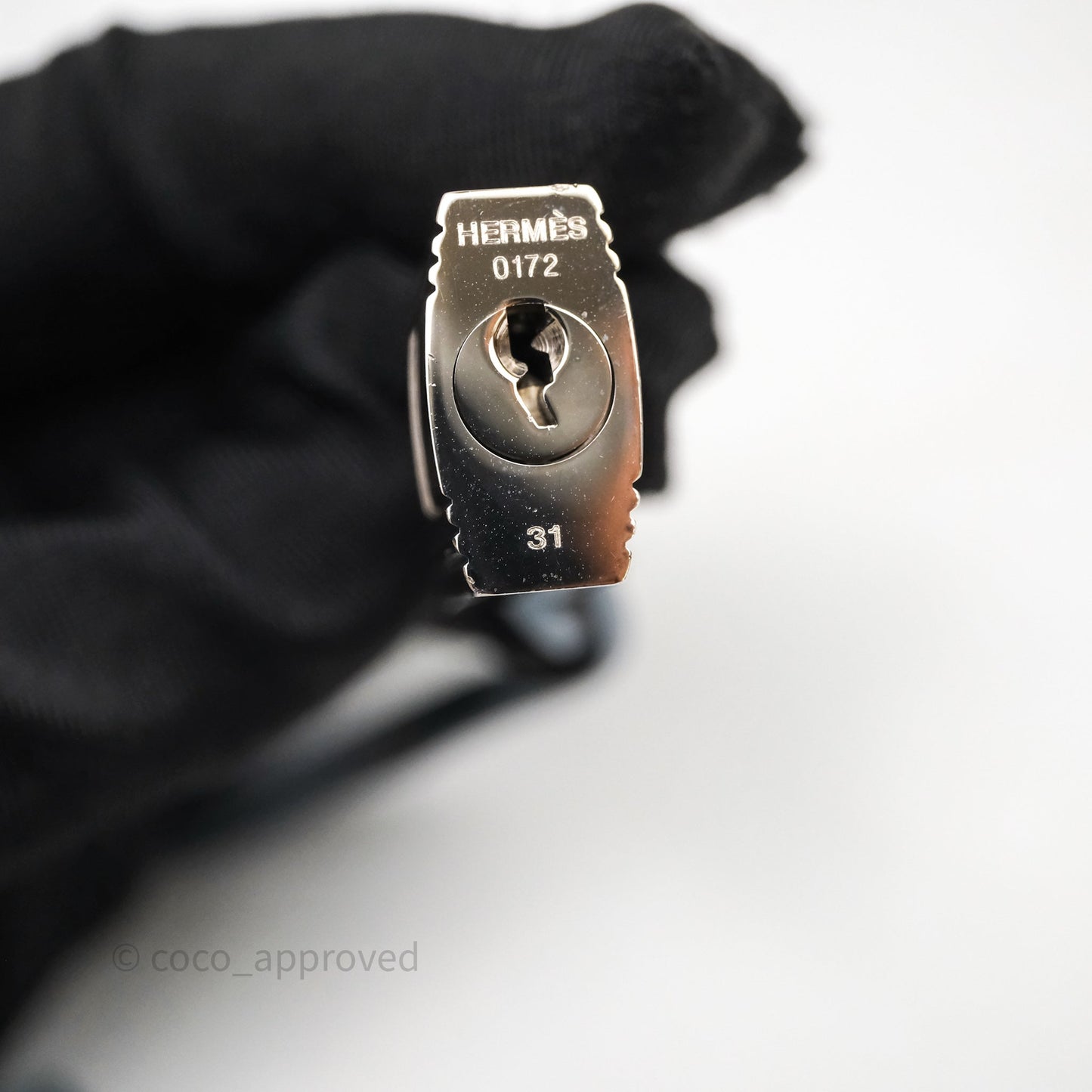 Hermès Kelly 28 Bleu Lin J7 Togo Palladium Hardware
