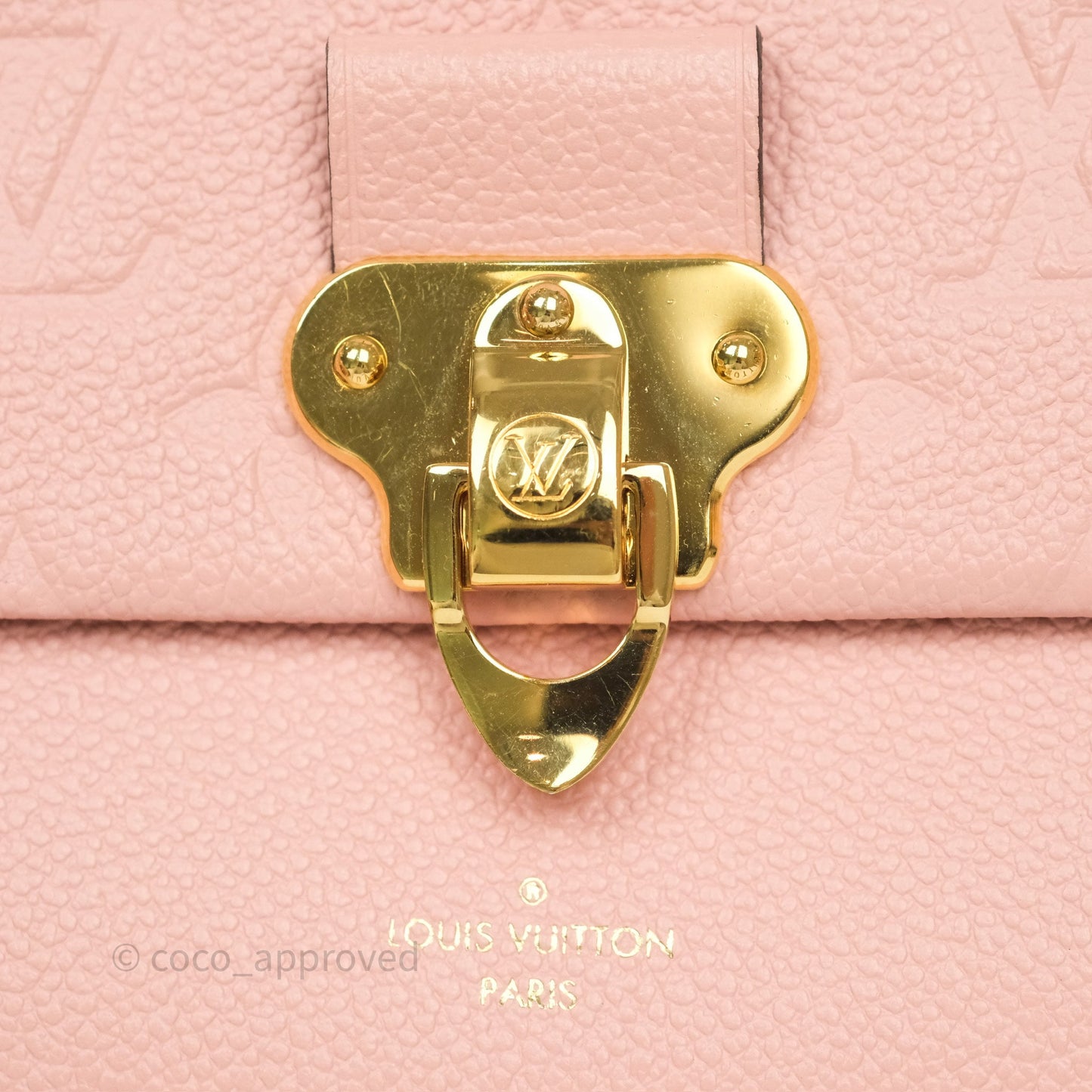 Louis Vuitton Vavin Chain Wallet Rose Poudre Empreinte Monogram