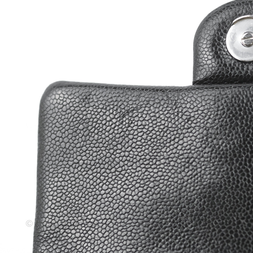 Chanel Quilted Mini Square Flap Bag So Black Caviar Incognito