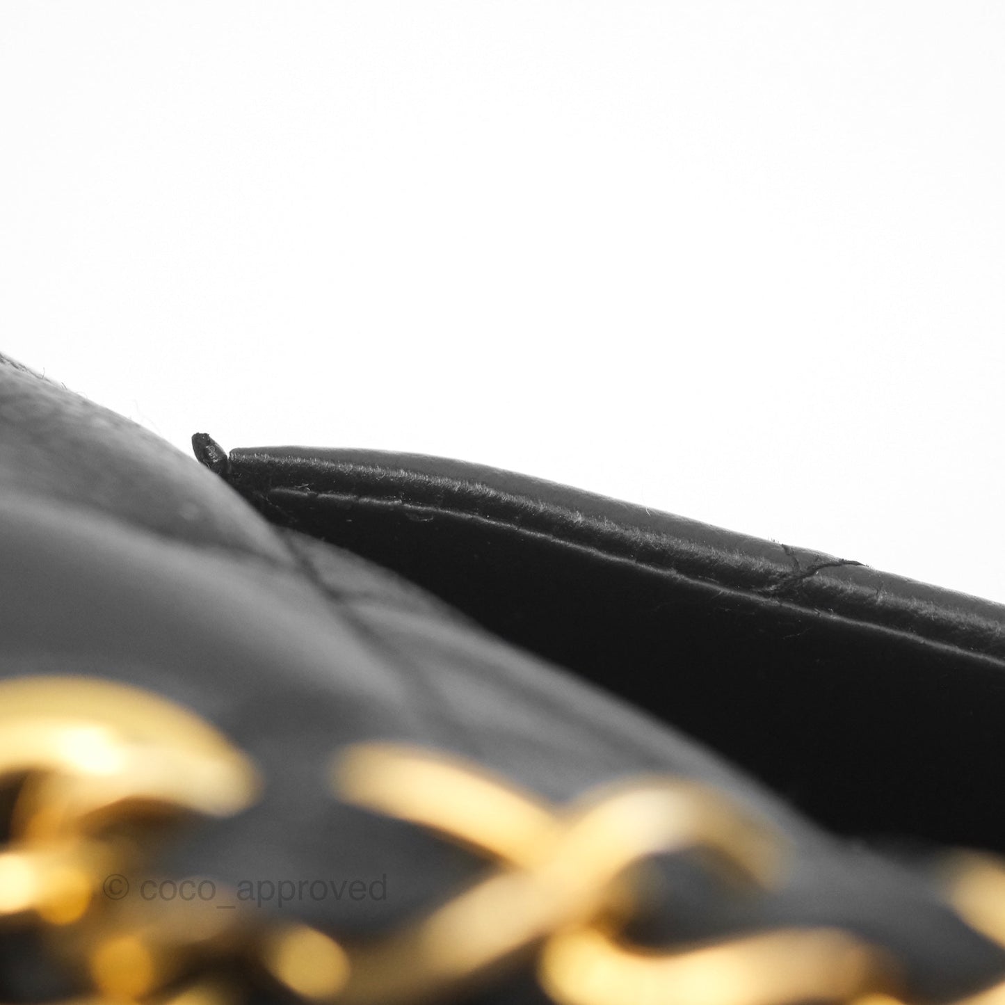 Chanel Vintage Jumbo Single Flap Black Caviar 24K Gold Hardware