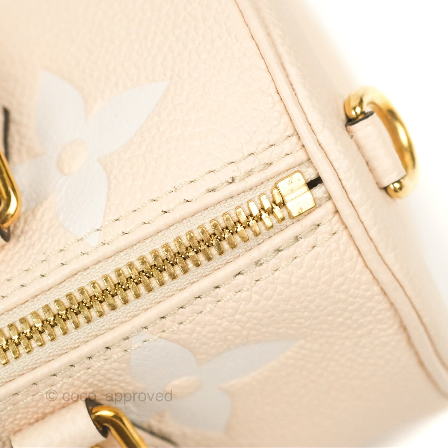 Louis Vuitton Papillon BB Giant By The Pool Empreinte Monogram Cream Saffron