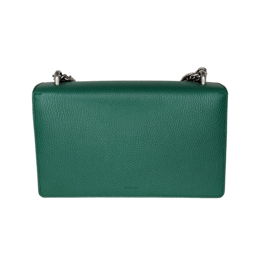 Luxury Gucci Emerald Green Leather Dionysus Shoulder Bag