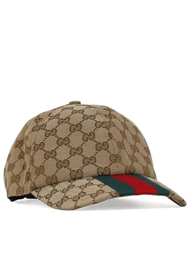 Luxury Gucci Trending 2025 Original GG Base Ball Cap Beige Ebony