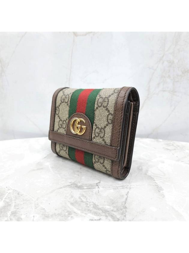 Luxury Gucci Trending 2025 Lux You GG Supreme Ophidia half wallet 523174