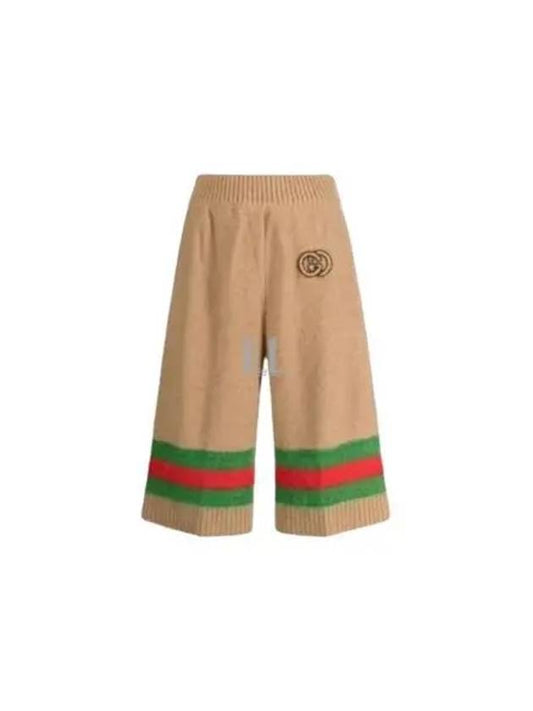 Luxury Gucci Trending 2025 Interlocking GG Logo Shorts Camel