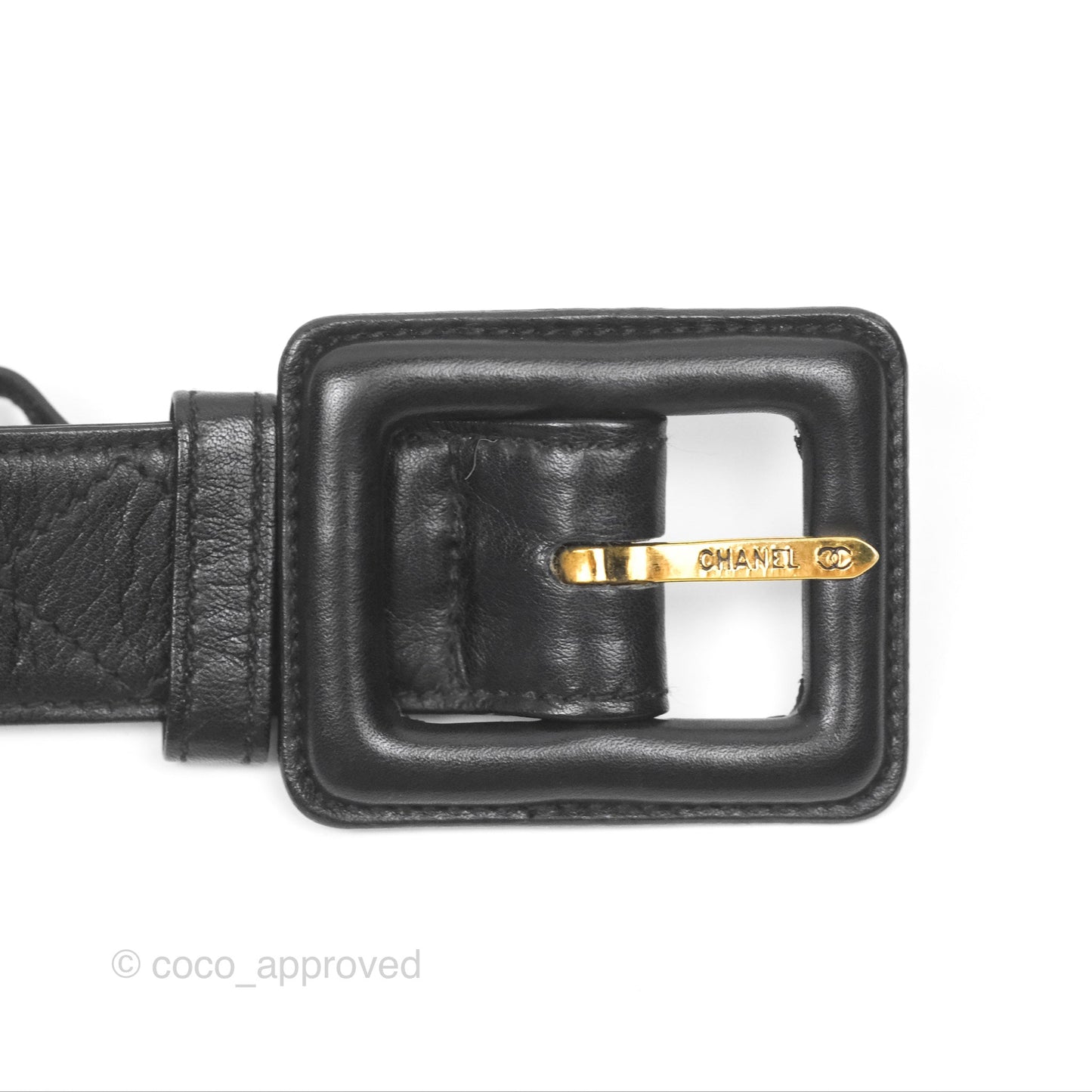Chanel Vintage Belt Bag Quilted Black Lambskin 24K Gold Hardware